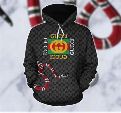 gucci black sweatshirt|gucci snake hoodie.